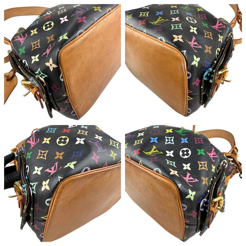 Louis Vuitton Monogram Multicolor Petit Noe Bag Black
