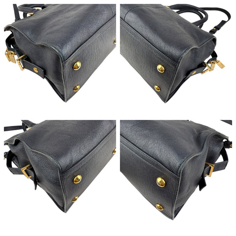 Saint Laurent Y Ligne Tote in Black, Leather