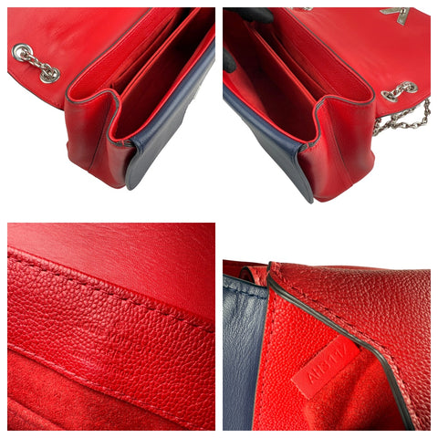 Louis Vuitton Rubis/Blue Monogram Leather Very Chain Bag