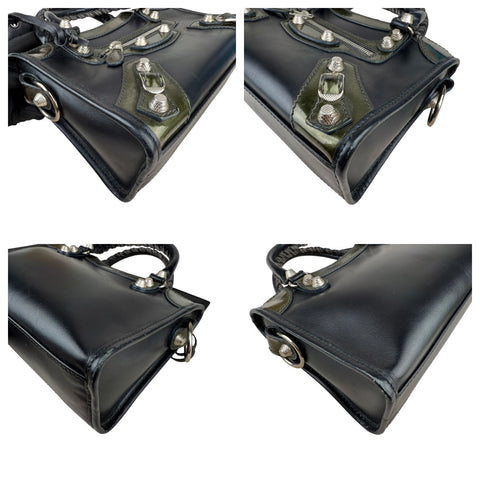 Balenciaga Mini City Matte Patent Leather