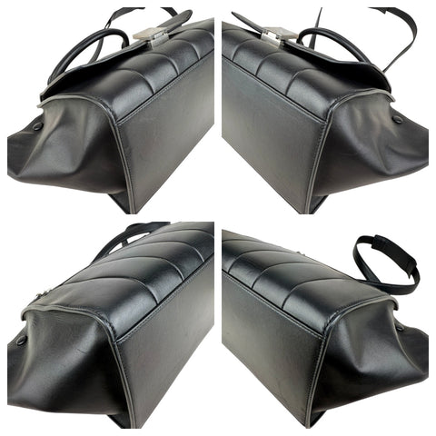 Celine Trapeze Black Leather Shoulder Bag