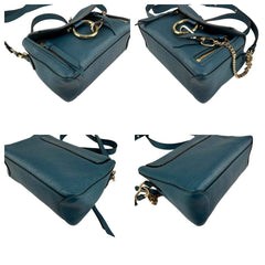 Chloé Leather Faye shoulder bag Blue