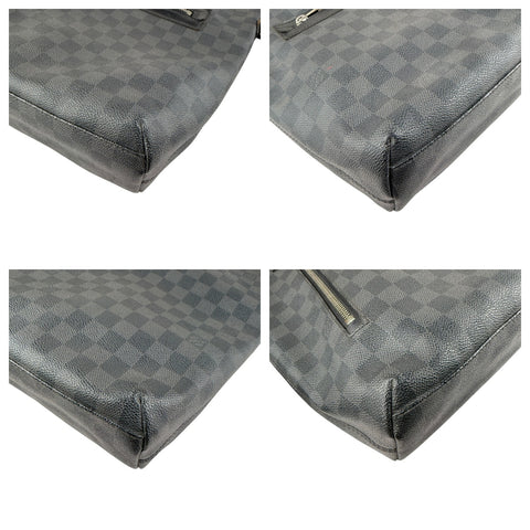 Louis Vuitton Damier Graphite Mick GM Leather Fabric Black Shoulder bag