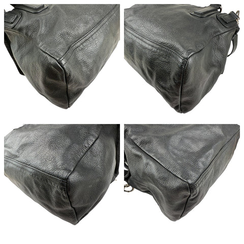 Givenchy Black Medium Pandora Leather Satchel