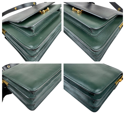 Marni Trunk Black Olive Leather Trunk Handbag