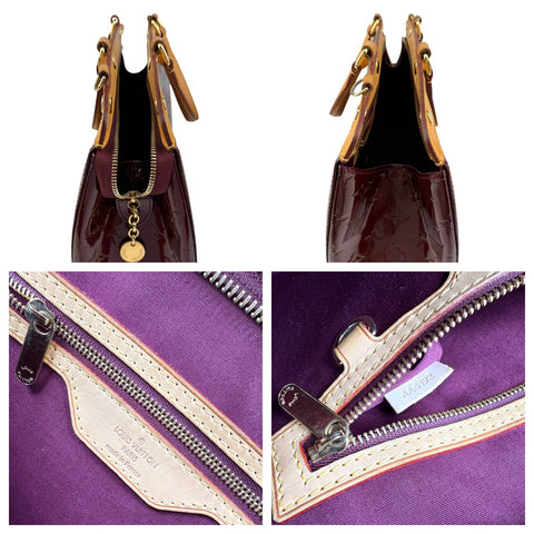 Louis Vuitton Amarante Monogram Vernis Brea MM Bag