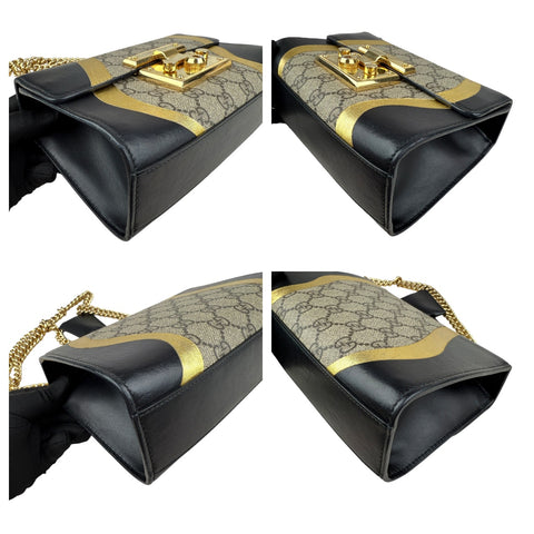GUCCI Padlock GG Supreme Chain Shoulder Bag PVC