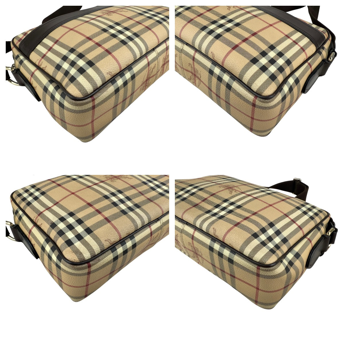 Pre-owned burberry house check shoulder bag front