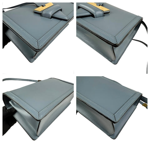 Loewe Blue Leather Barcelona Crossbody Bag