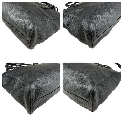 Prada Leather Vitello Phenix Tote Black