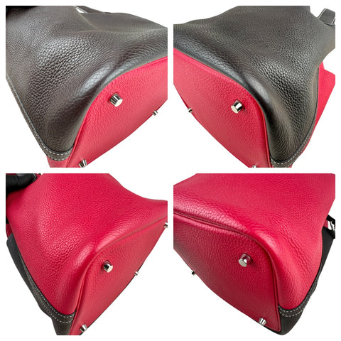 Hermès Picotin 22 Casaque Rouge Sellier and Framboise Clemence Palladium Hardwar