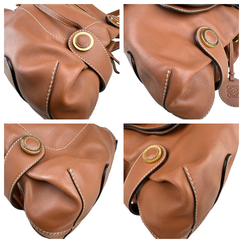 Loewe Brown Leather Shoulder Bag