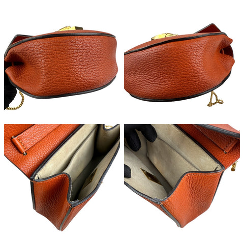 Pre-owned chloe-leather-drew-shoulder-bag-front