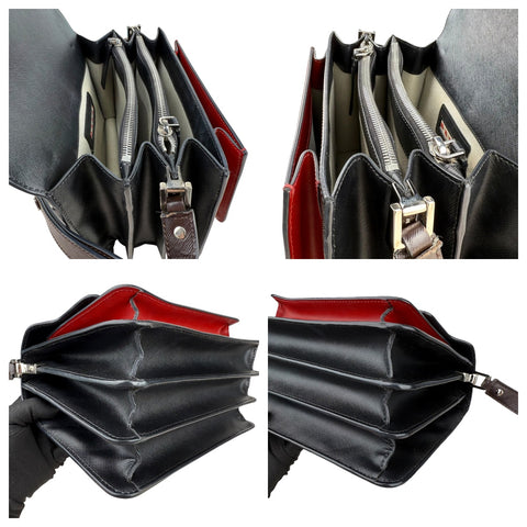 Marni Medium Colorblocked Leather Trunk Shoulder and Crossbody Bag