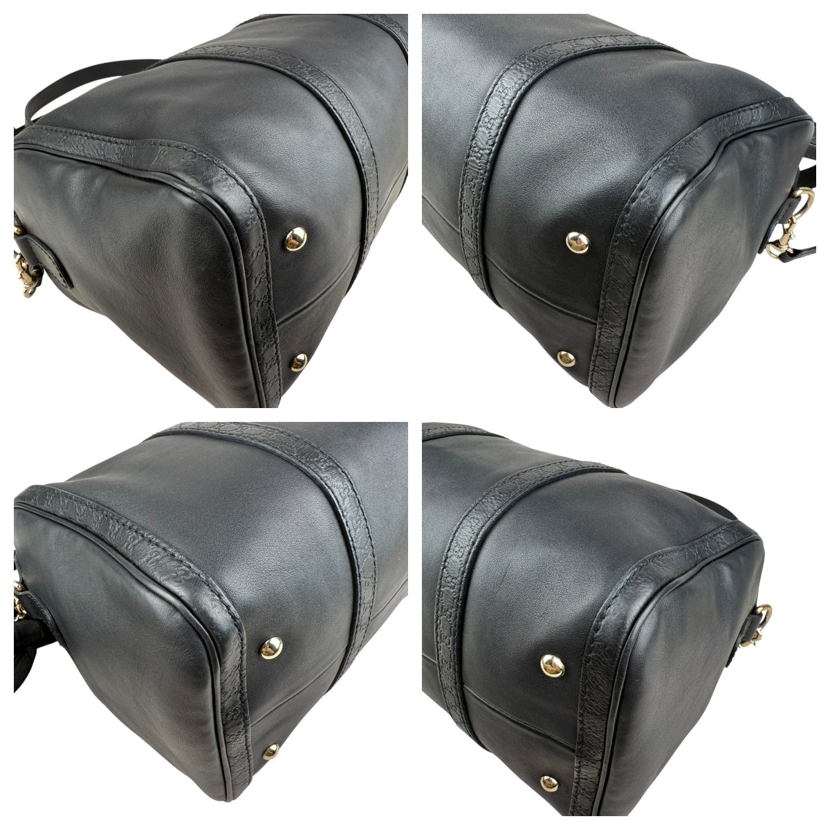 Pre-owned gucci-microssima-joy-boston-bag-front