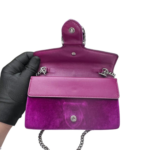 Gucci  Dionysus Super Mini velvet handbag