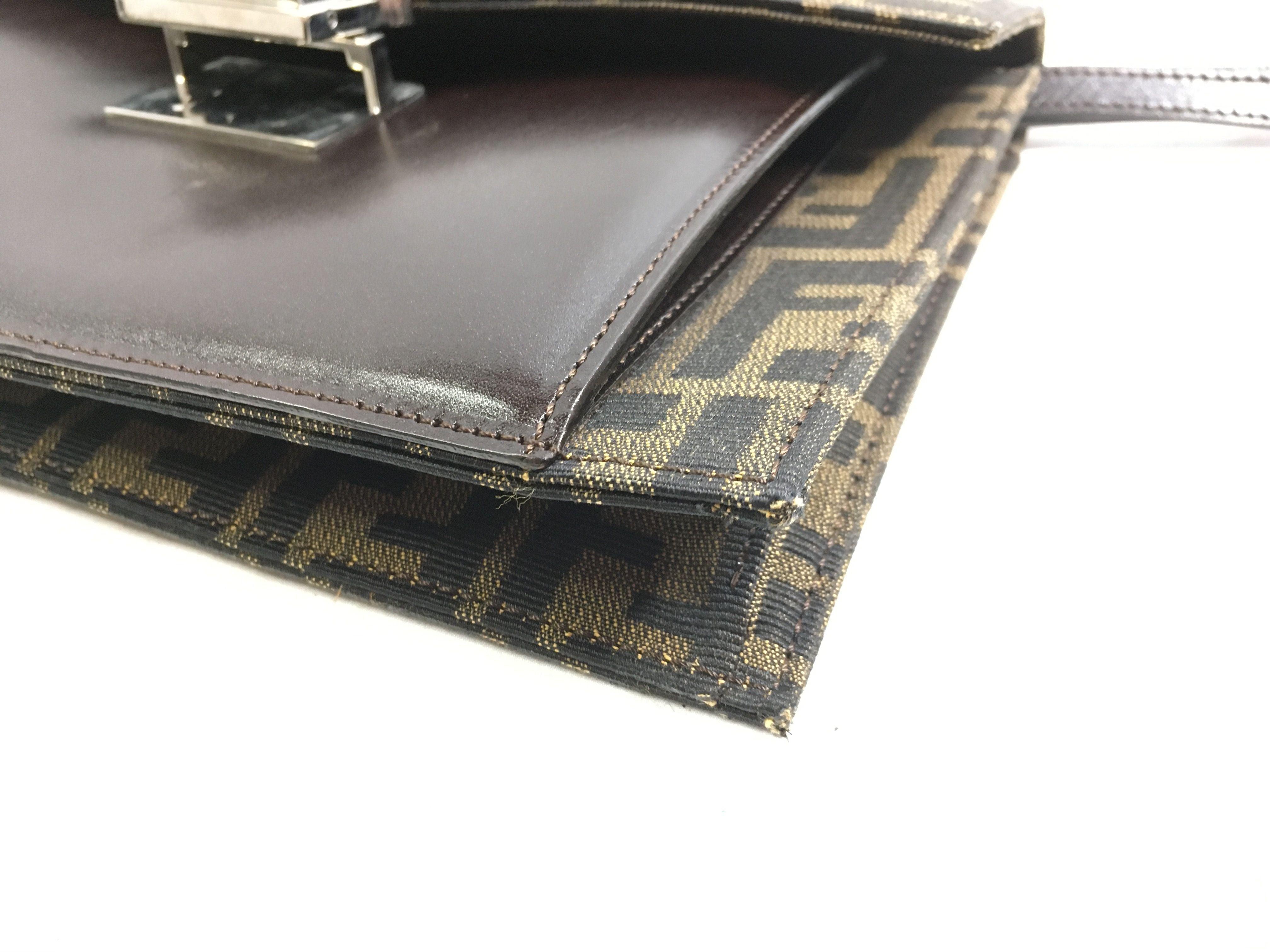 Fendi FLAT BAGUETTE CLOTH HANDBAG - Loop Vintage