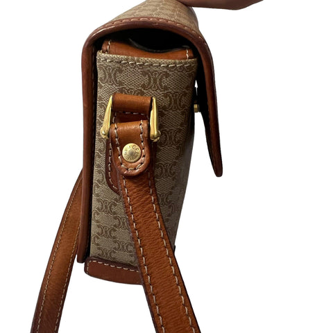 Celine Triomphe Leather Handbag - Loop Vintage