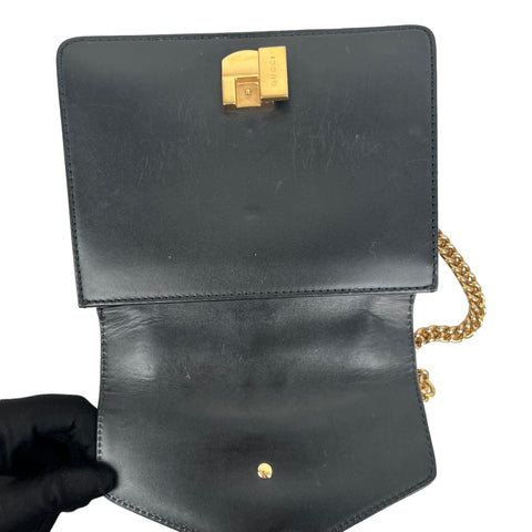 Gucci Sylvie Flap Chain Leather Crossbody Bag