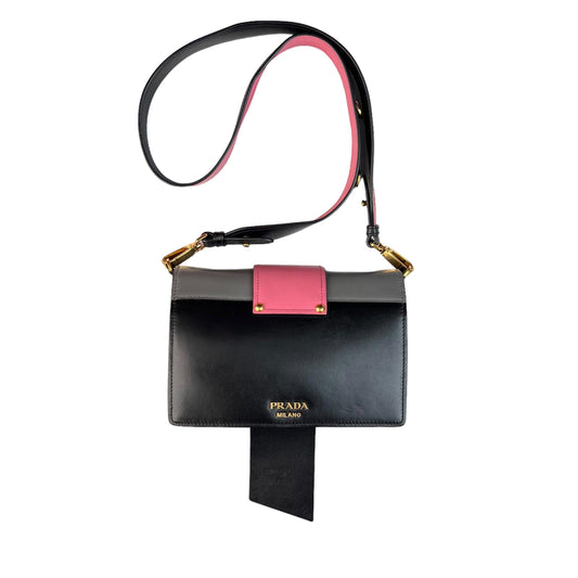 Prada Cahier Leather Handbag