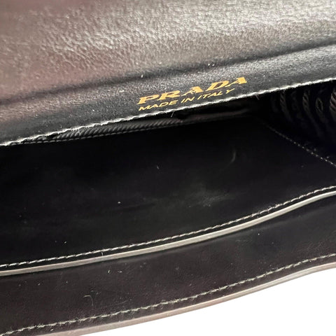 Prada Cahier Leather Handbag