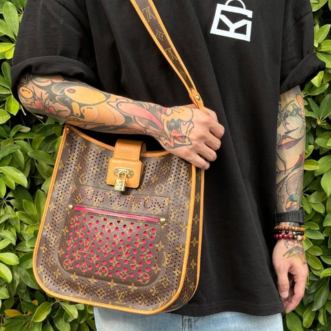 Louis Vuitton Musette leather Monogram Musette Perforated Bag