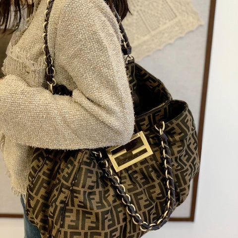 Fendi Mia cloth handbag