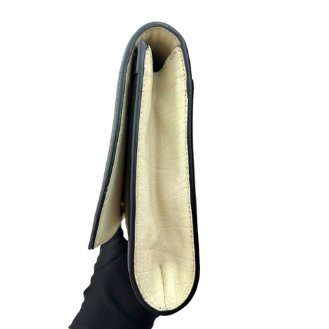 Yves Saint Laurent Belle de Jour leather clutch bag
