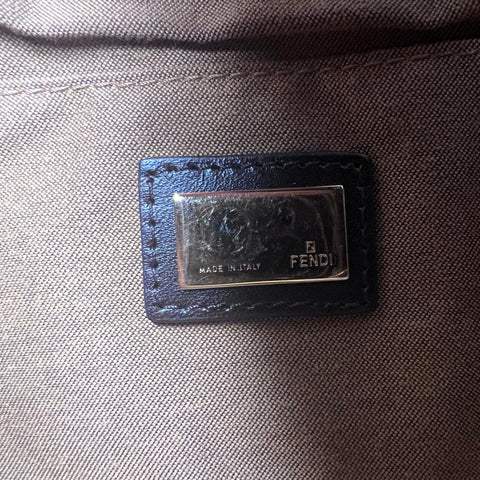 Fendi Brown Zucca Canvas and Leather Chef Shoulder Bag