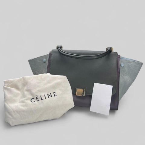 Celine Trapèze leather handbag