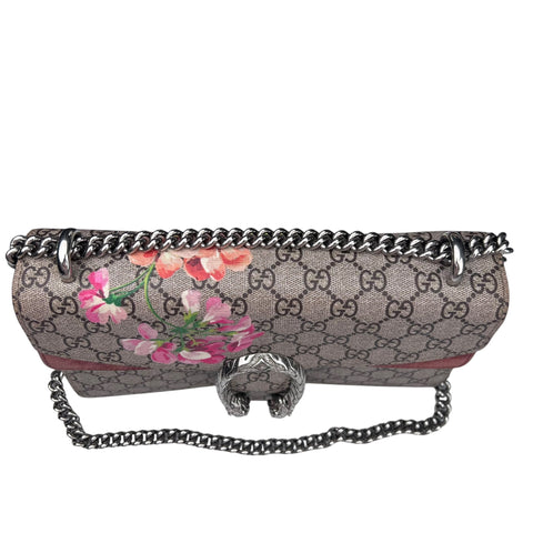 Gucci Dionysus GG Supreme Bloom Floral Medium Shoulder Chain Bag