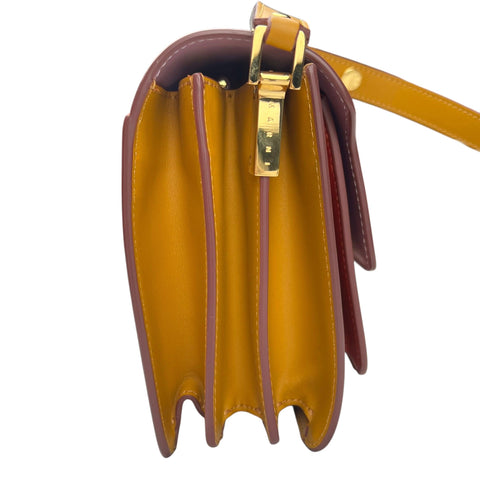 Marni Trunk Medium Leather Shoulder Bag