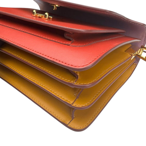 Marni Trunk Medium Leather Shoulder Bag