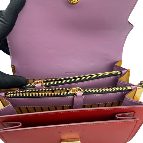 Marni Trunk Medium Leather Shoulder Bag
