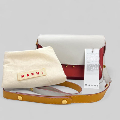 Marni Trunk Medium Leather Shoulder Bag