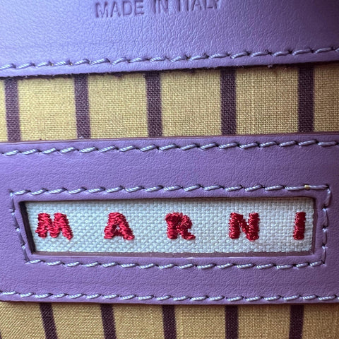Marni Trunk Medium Leather Shoulder Bag