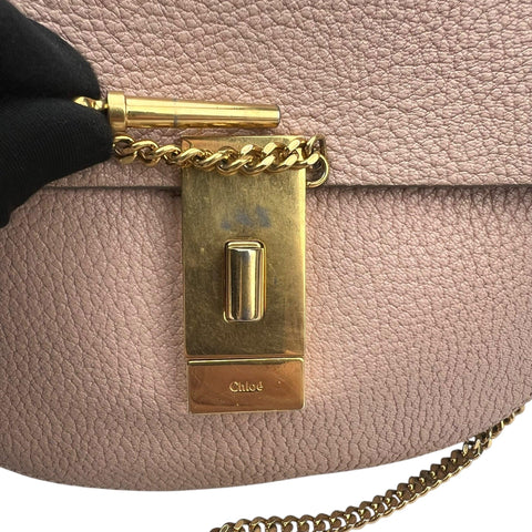 Chloé  Drew Bag Cement Pink Calfskin Leather Small