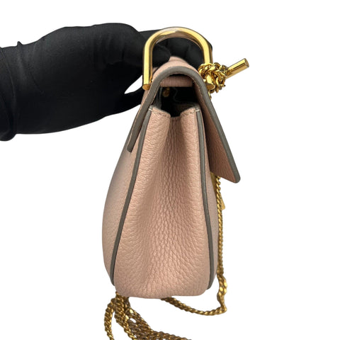 Chloé  Drew Bag Cement Pink Calfskin Leather Small