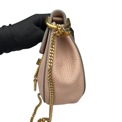 Chloé  Drew Bag Cement Pink Calfskin Leather Small