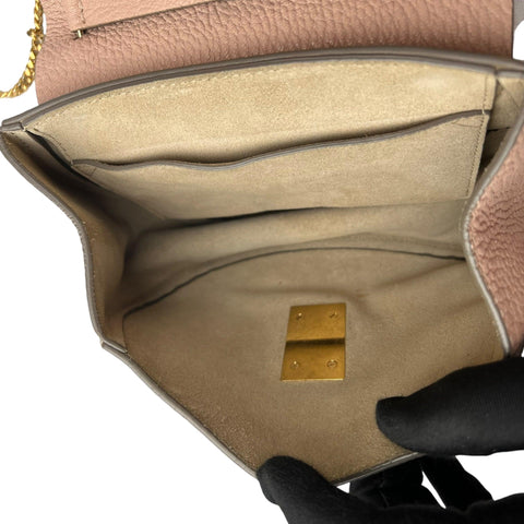 Chloé  Drew Bag Cement Pink Calfskin Leather Small