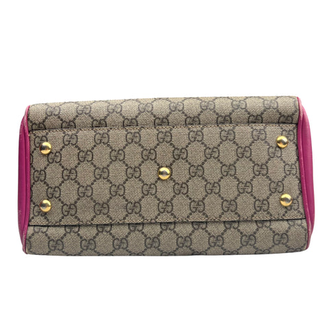 Gucci Multicolor GG Supreme Canvas Boston Handbag Small