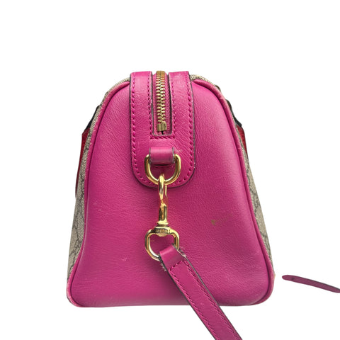 Gucci Multicolor GG Supreme Canvas Boston Handbag Small