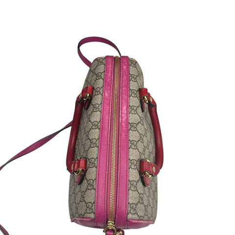 Gucci Multicolor GG Supreme Canvas Boston Handbag Small
