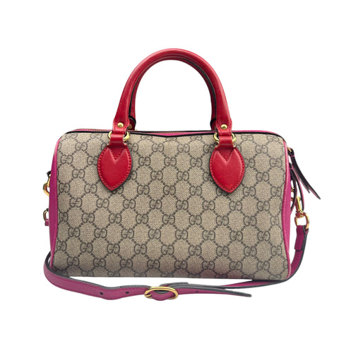 Gucci Multicolor GG Supreme Canvas Boston Handbag Small