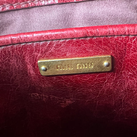 Miu Miu Vitello leather handbag