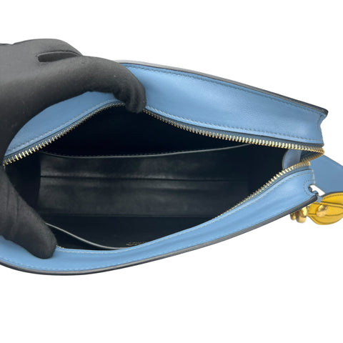 Prada City Calf Saffiano Esplanade Crossbody Bag Astrale Soleil