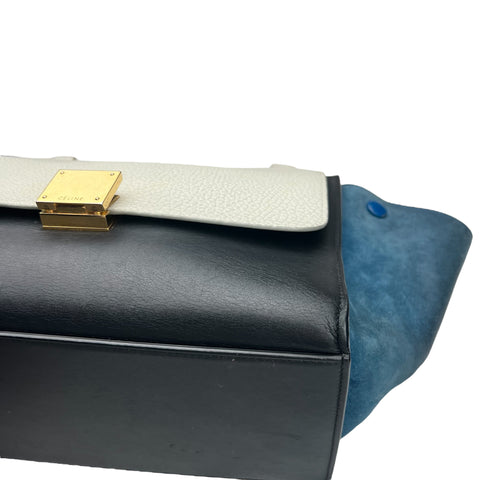 Celine Trapeze Multi-Color Leather/Suede Top Handle/Shoulder Bag