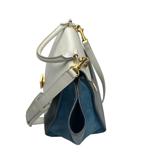 Celine Trapeze Multi-Color Leather/Suede Top Handle/Shoulder Bag