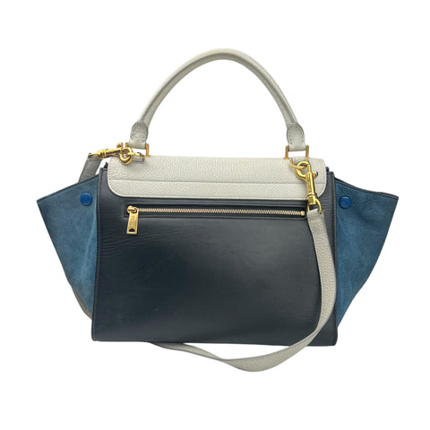 Celine Trapeze Multi-Color Leather/Suede Top Handle/Shoulder Bag