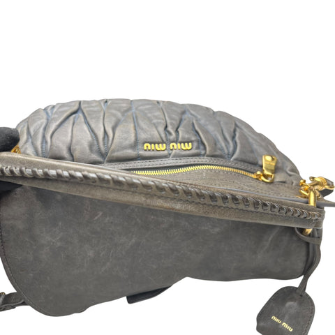 Miu Miu Sacca Con Pattina Pomice Matelasse Lady Tote Bag